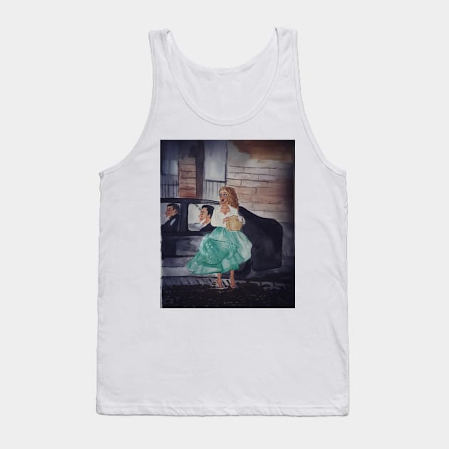 Moving to Paris - Watercolour Painting Tank Top by Le petit fennec